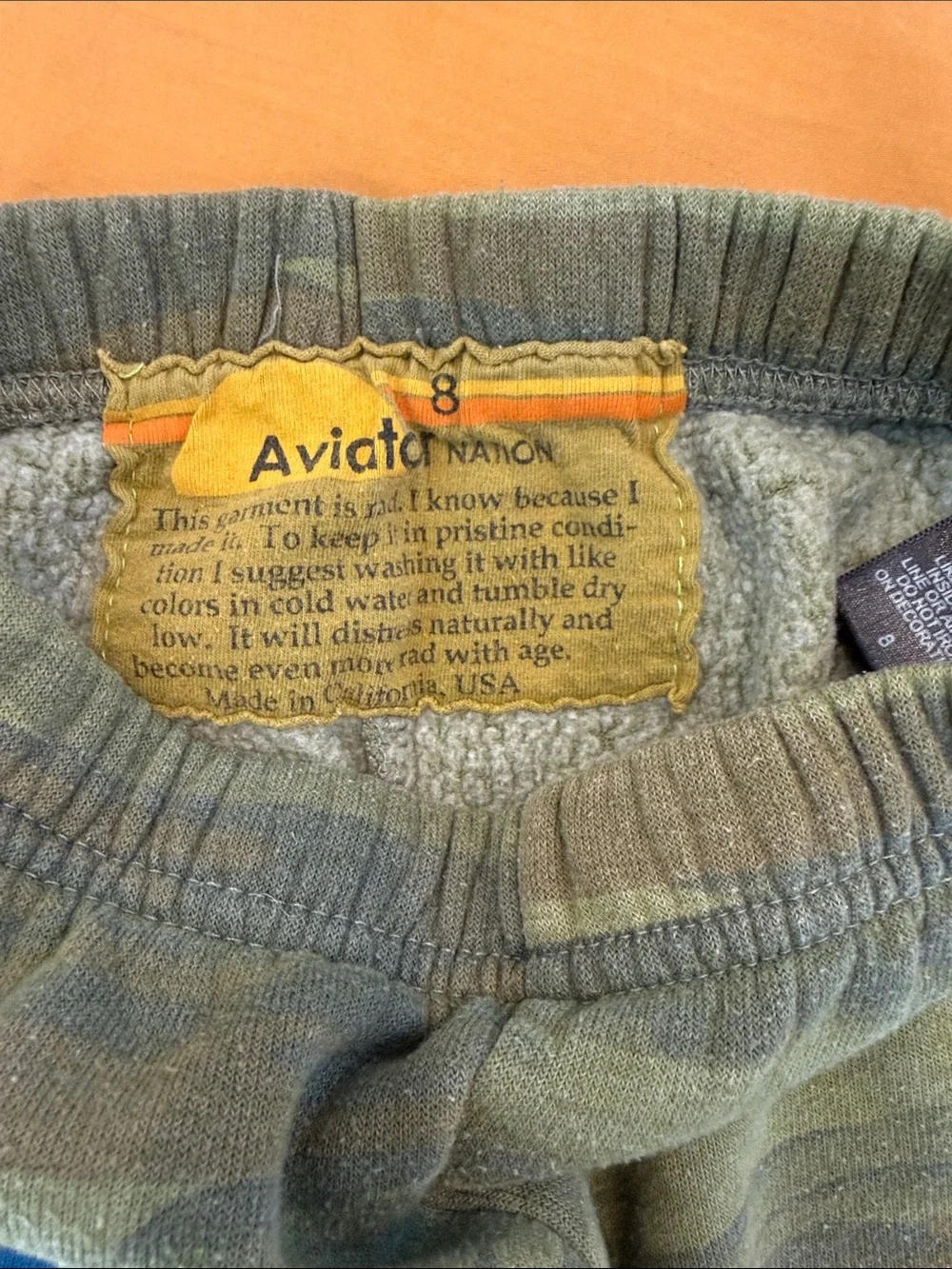 Aviator Nation Camo Kids Size 8